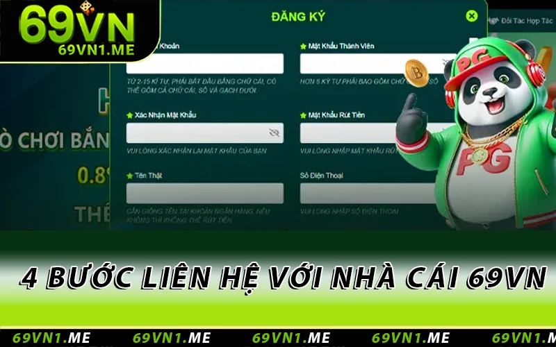 4 bước liên hệ với nhà cái 69VN