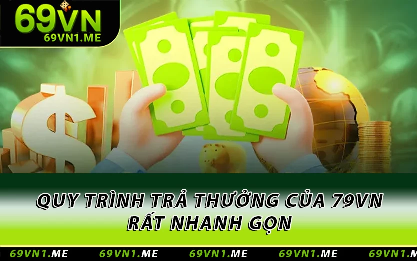 Quy trình trả thưởng của 69VN rất nhanh gọn